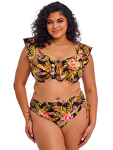 Elomi Swim Tiger Valley black soft-cup bikini bra