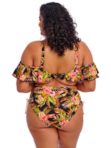Elomi Swim Tiger Valley black bikini brief