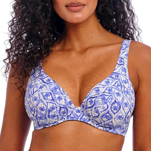 Freya Swim Ocean Breeze jeans blue soft-cup bikini bra