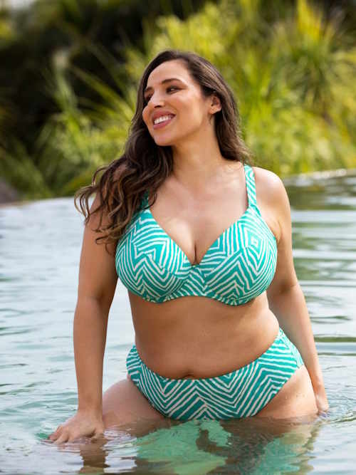 Freya Swim Fiji Falls blue soft-cup bikini bra