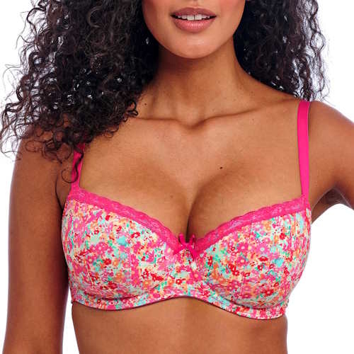 Freya Flirt hot pink padded bra