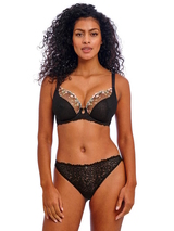 Freya Love-haze black non-padded bra