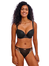 Freya Love-haze black padded bra