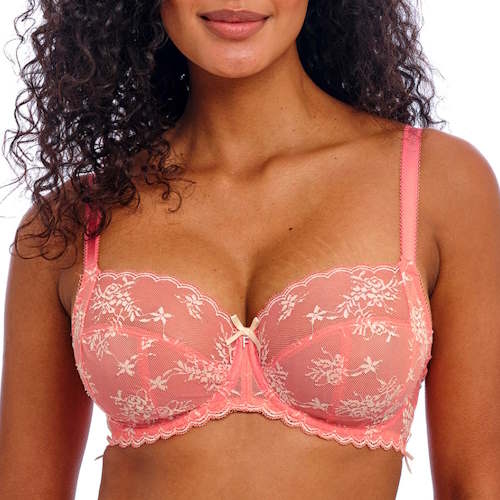 Freya Offbeat Decadence coral non-padded bra