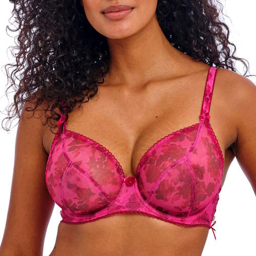 Freya Rose Blossom red/pink non-padded bra