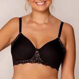 Royal Lounge Lacy black padded bra