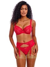 Freya Loveland red suspender