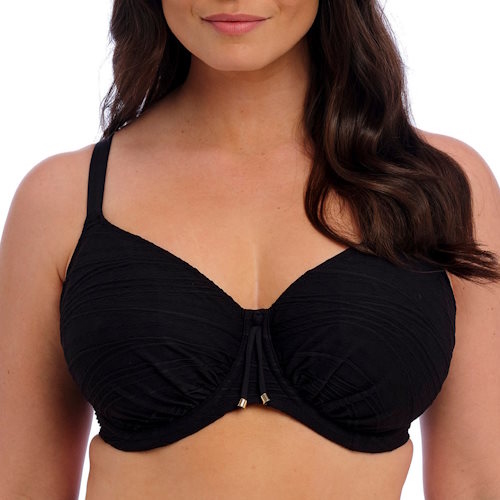 Fantasy Swim Beach Waves black soft-cup bikini bra