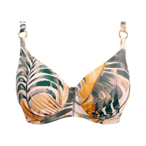 Fantasy Swim Maya Bay white/print soft-cup bikini bra
