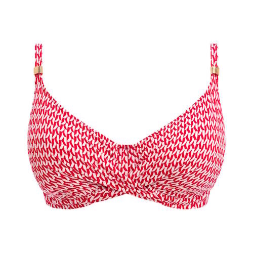 Fantasy Swim Koh Lipe red/white soft-cup bikini bra