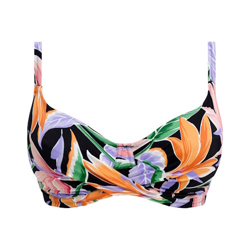 Fantasy Swim Mykonos Cove black soft-cup bikini bra
