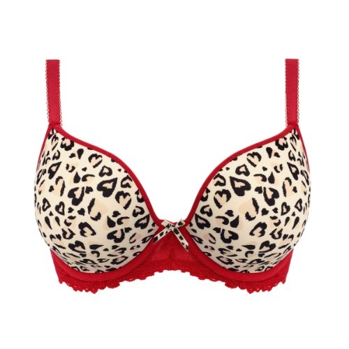Freya Cherish Me red/white padded bra