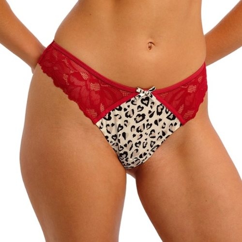 Freya Cherish Me red/white thong