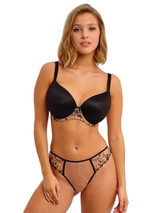 Freya Entwined black/powder padded bra