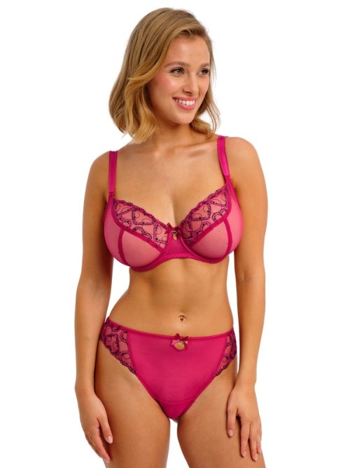 Freya Laurine raspberry padded bra