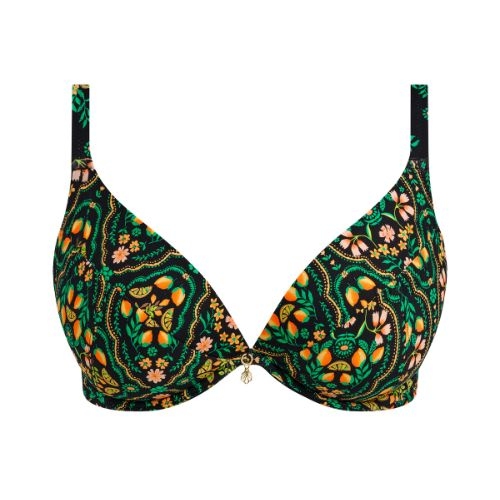Freya Swim Sunset In Seville black/print padded bra