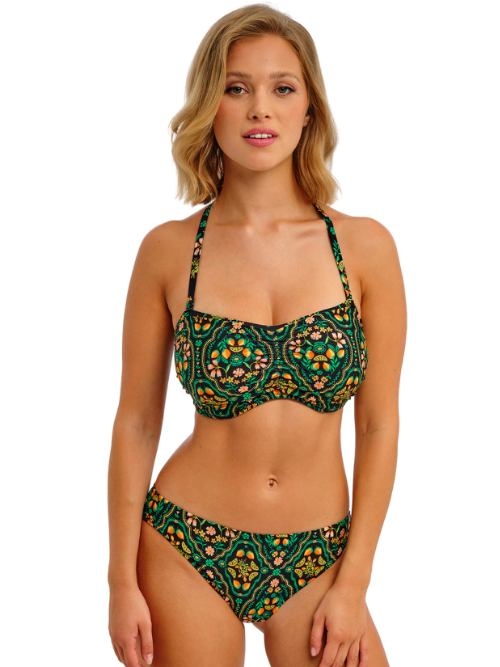 Freya Swim Sunset In Seville black/print bikini brief