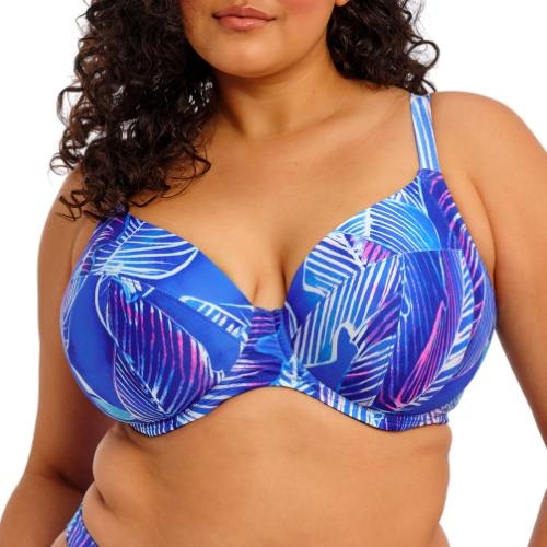 Elomi Swim Maluku Island blue soft-cup bikini bra
