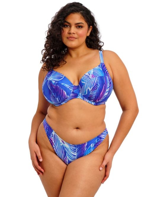 Elomi Swim Maluku Island blue soft-cup bikini bra