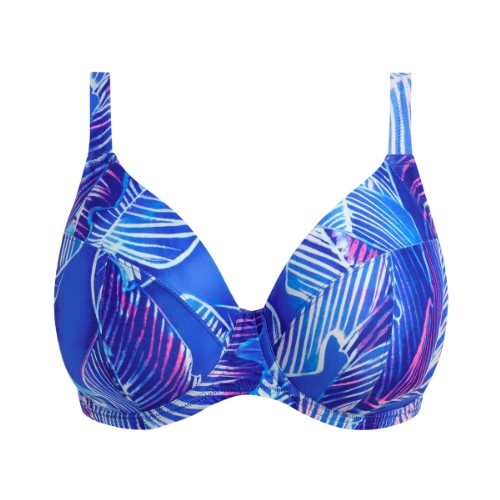 Elomi Swim Maluku Island blue soft-cup bikini bra