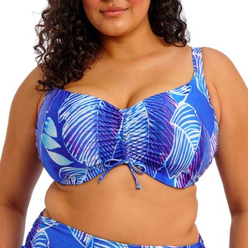 Elomi Swim Maluku Island blue soft-cup bikini bra