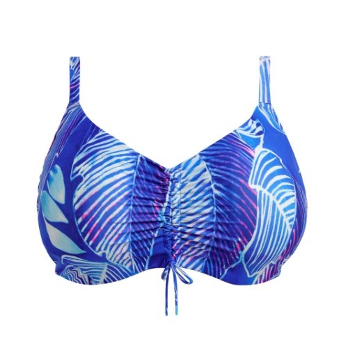 Elomi Swim Maluku Island blue soft-cup bikini bra
