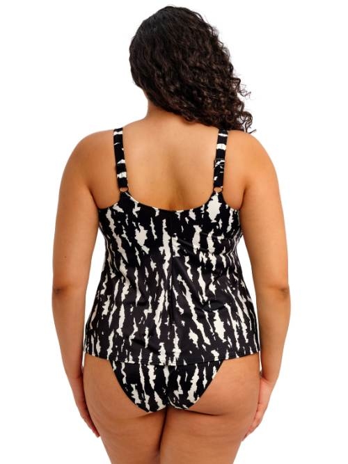 Elomi Swim Echo Shell black/white tankini top
