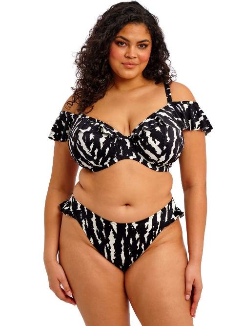Elomi Swim Echo Shell black/white bikini brief