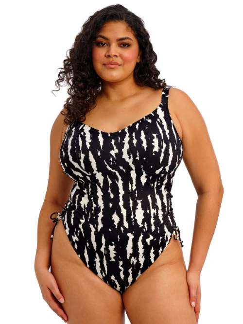 Elomi Swim Echo Shell black/white bathingsuit