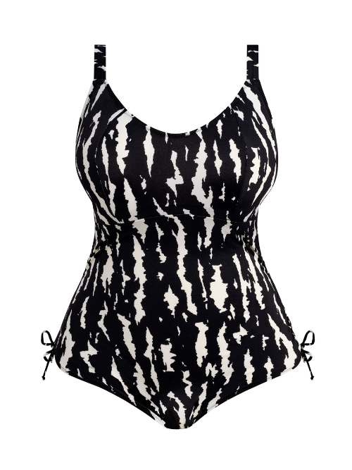 Elomi Swim Echo Shell black/white bathingsuit