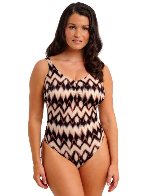 Fantasy Swim Sabana brown/print bathingsuit