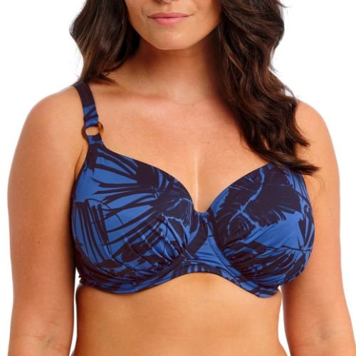 Fantasy Swim Malabar Coast navy blue soft-cup bikini bra