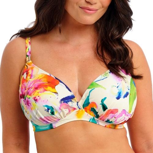 Fantasy Swim Iguazu Falls white/print soft-cup bikini bra