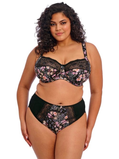 Elomi Morgan black/print non-padded bra