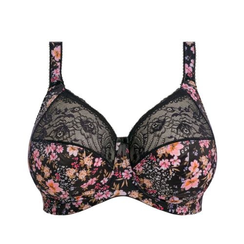 Elomi Morgan black/print non-padded bra