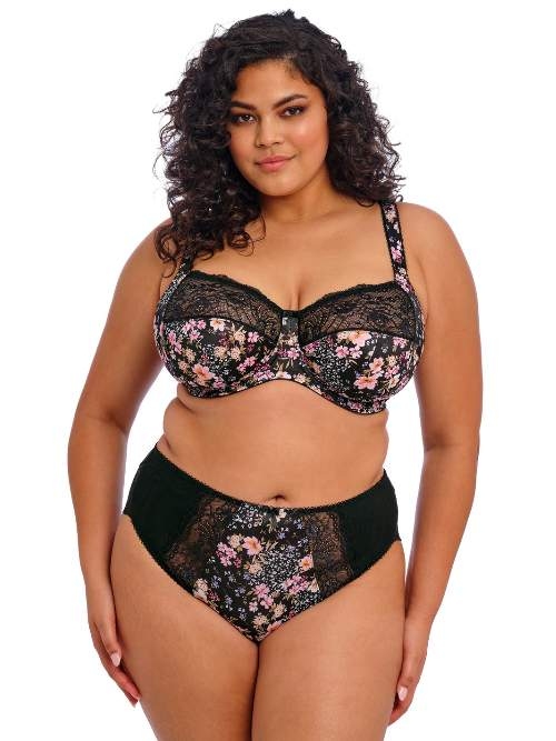Elomi Morgan black/print brief