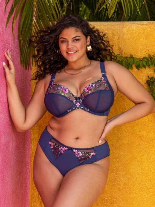 Elomi Himari navy blue non-padded bra