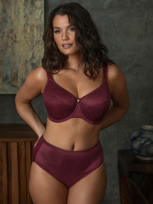 Fantasy Lingerie Demure purple non-padded bra