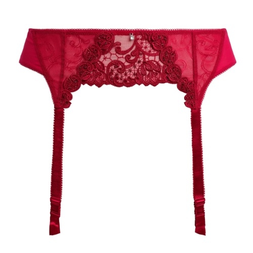 Fantasy Lingerie Portia red suspender