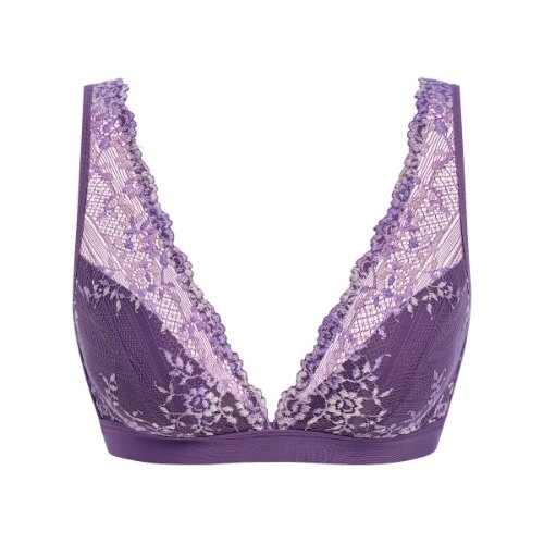 Wacoal Lingerie Embrace Lace purple wireless bra