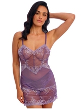 Wacoal Lingerie Embrace Lace purple slipdress