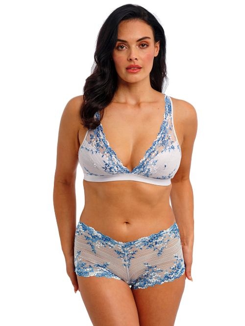 Wacoal Lingerie Embrace Lace blue wireless bra