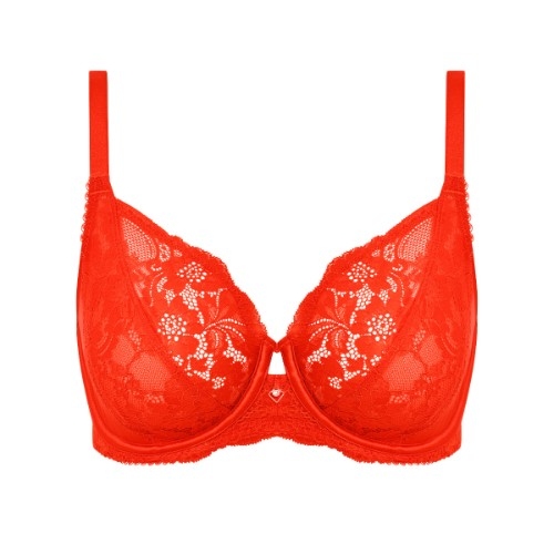 Wacoal Lingerie Natsuki Lace red padded bra