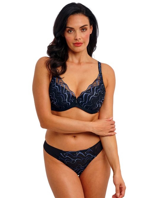 Wacoal Lingerie Mayumi navy blue thong