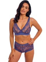 Wacoal Lingerie Sensu Lace blue wireless bra