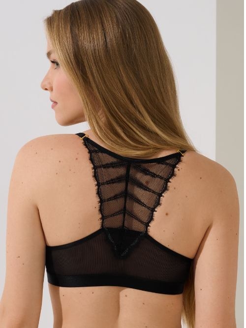 Lisca Lovelace black push up bra