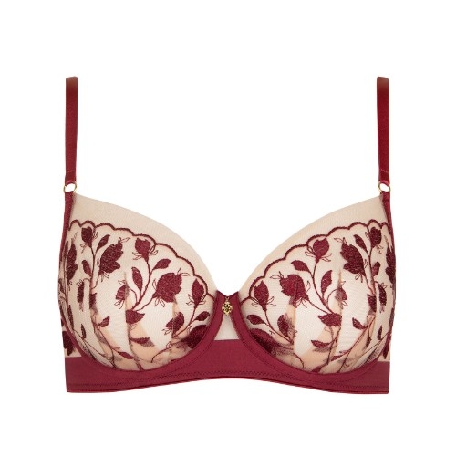 Lisca Gloriosa red non-padded bra
