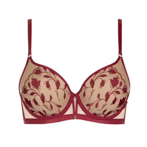 Lisca Gloriosa red padded bra