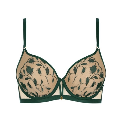Lisca Gloriosa forest green padded bra