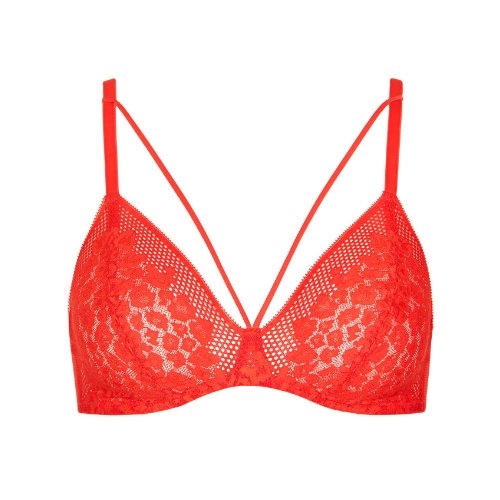 Lisca Galaxy red non-padded bra